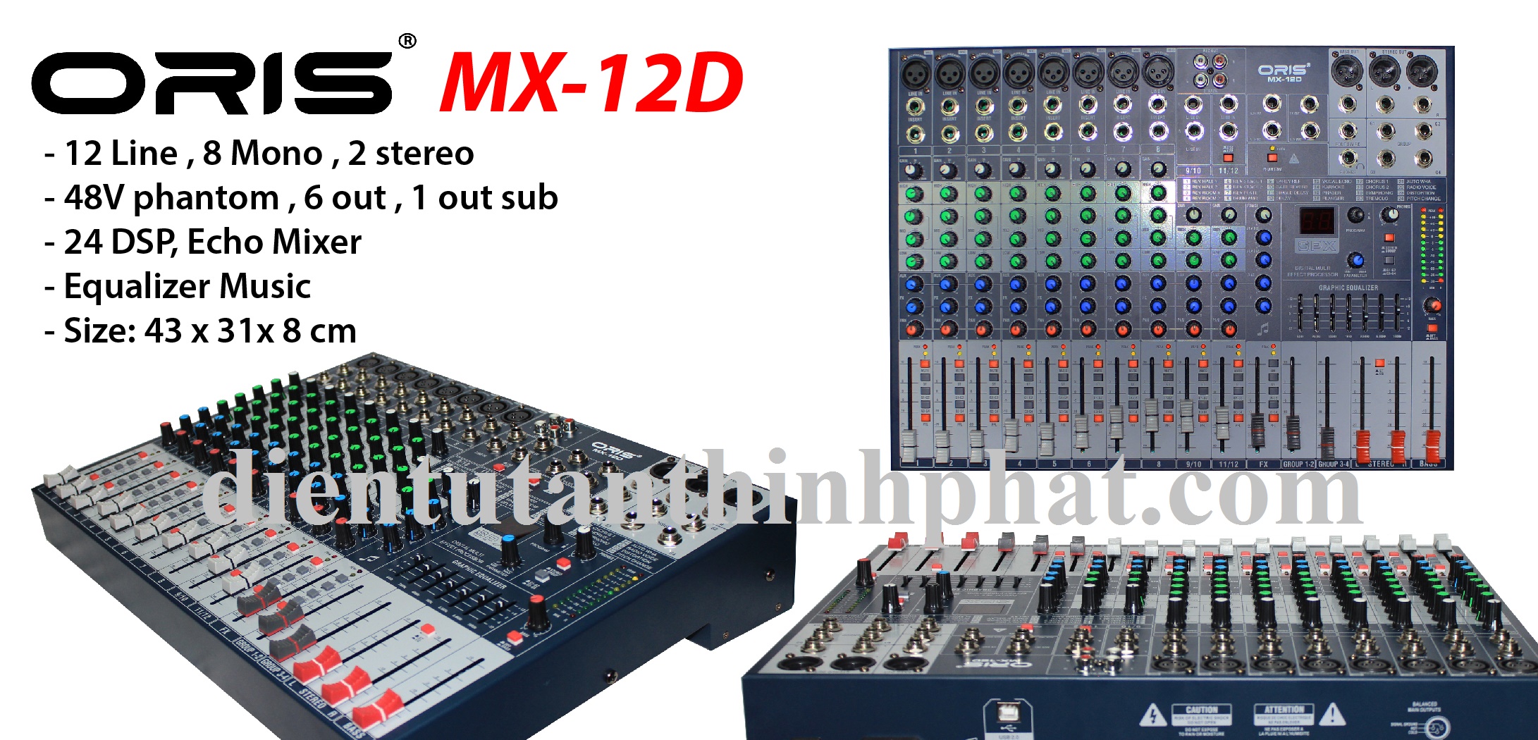 Bàn mixer oris MX-12D