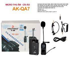 Micro thu âm không dây cho điện thoại, máy ảnh, máy quay phim chính hãng Free Power AK-QA7