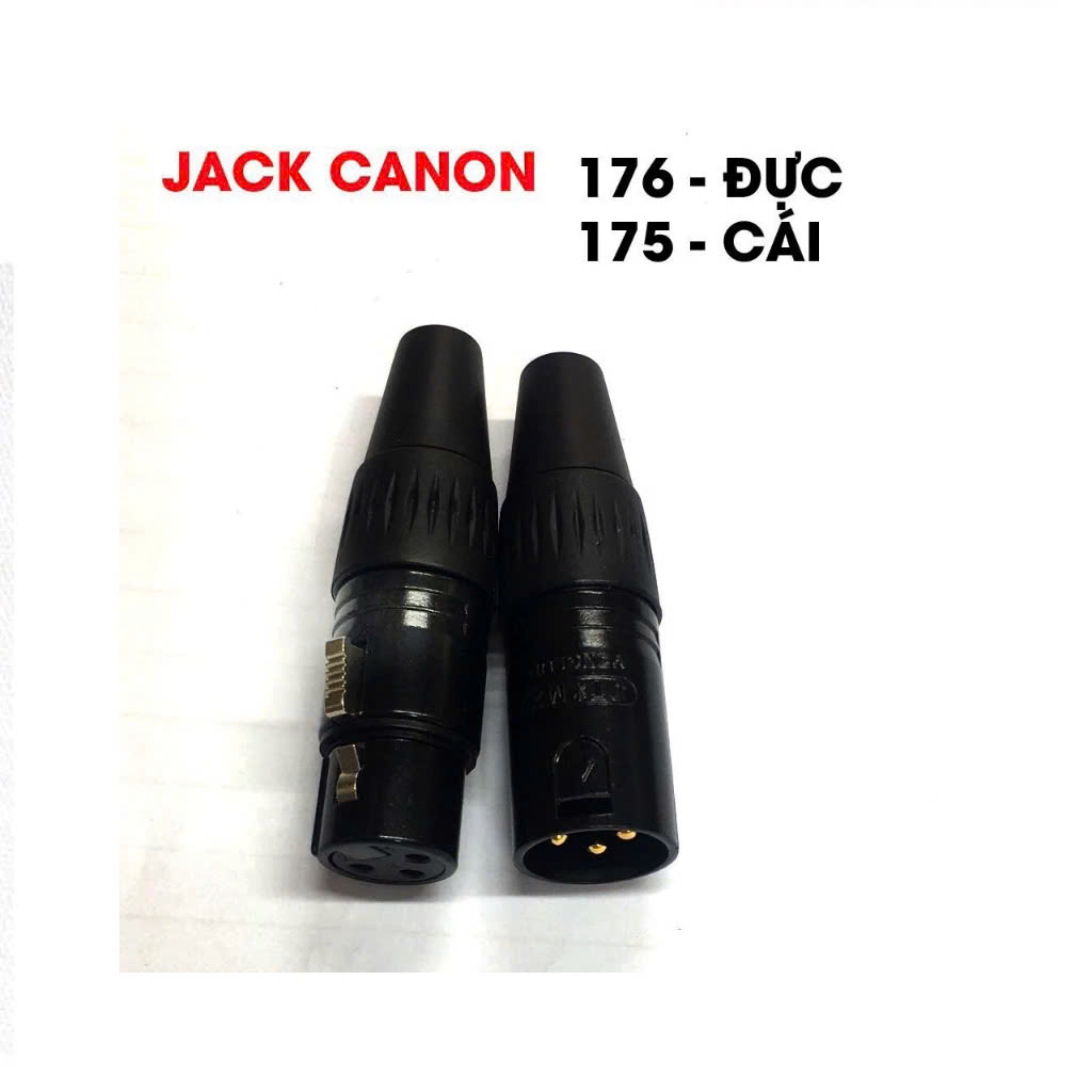 Jack canon 3 chân Đực và Cái, Đầu jack chân hàn cao cấp