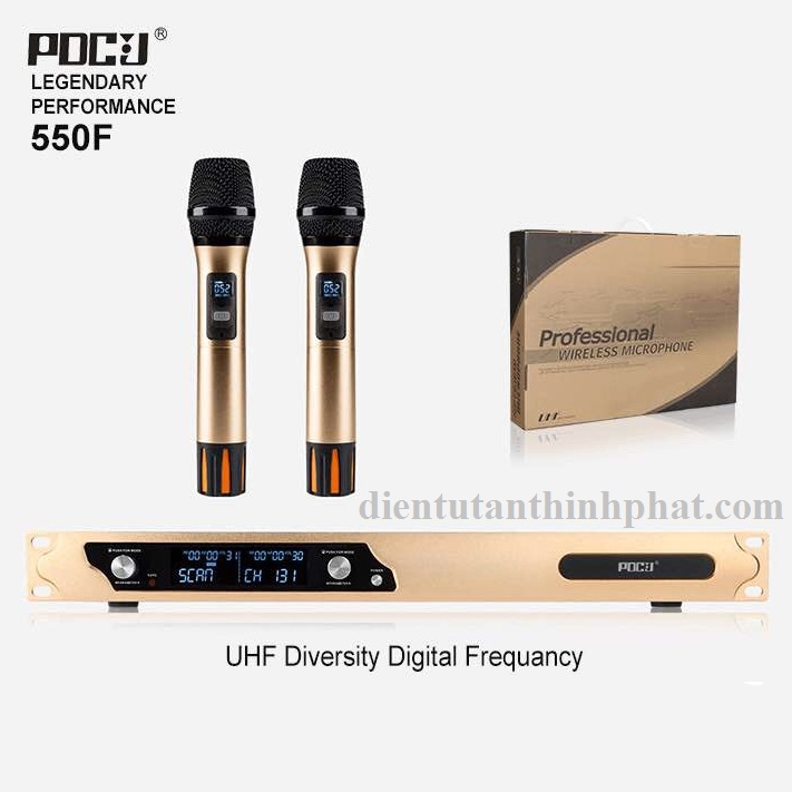 Micro không dây pdcj 550f hàng chính hãng