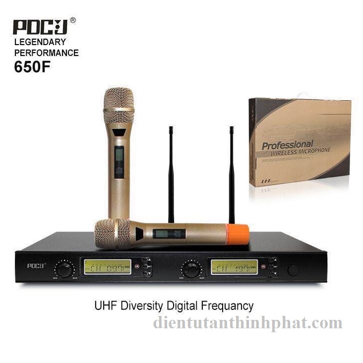 Micro không dây pdcj 650f hàng chính hãng