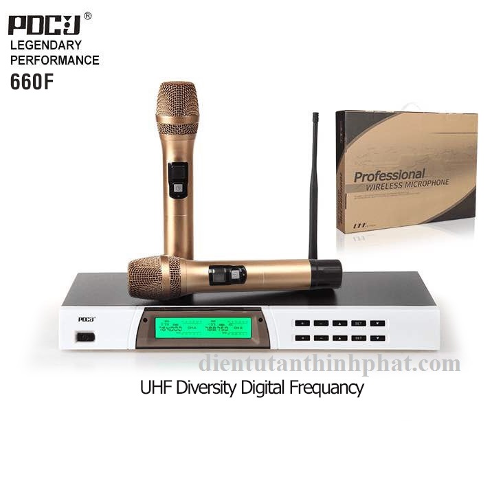 Micro không dây pdcj 660f hàng chính hãng