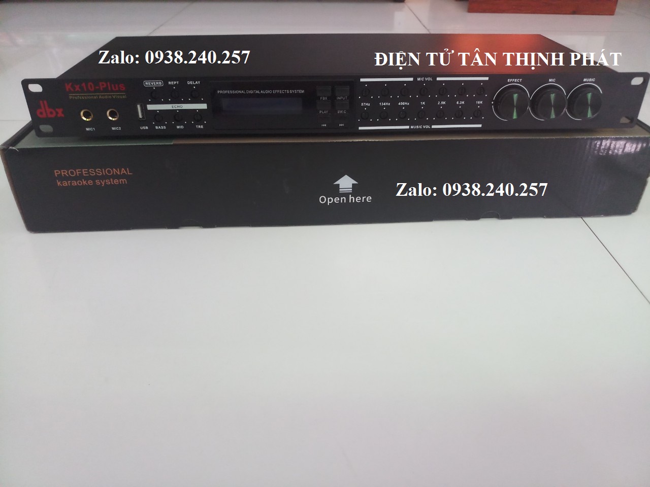 Vang cơ lai số dbx KX10 plus có bluetooth, optical, usb chống hú cực tốt