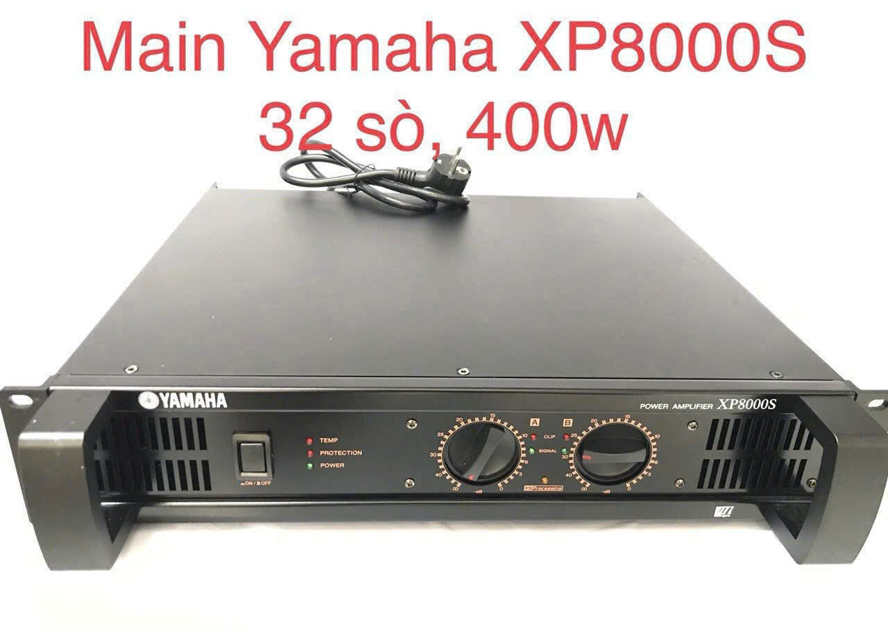 Cục đẩy công suất yamaha XP8000S loại 32 sò, công suất 400w