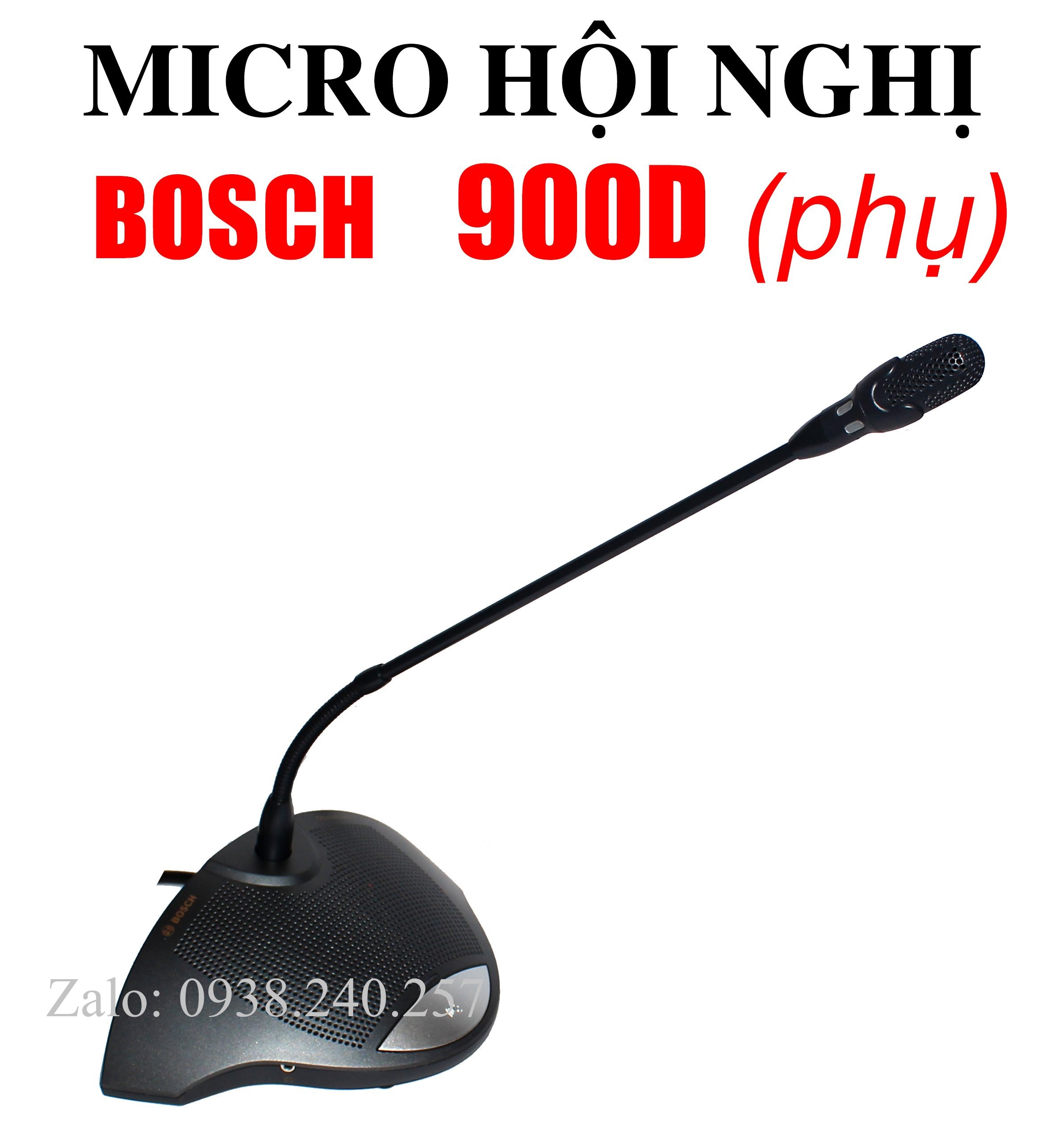 Micro hội nghị, tọa đàm, hội thảo Bosch 900D( cây micro phụ)