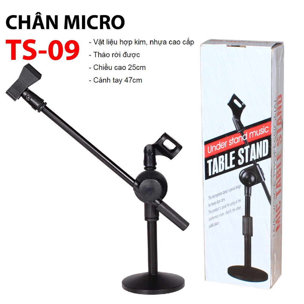 Chân micro để bàn TS-09 Chất Liệu Cao Cấp