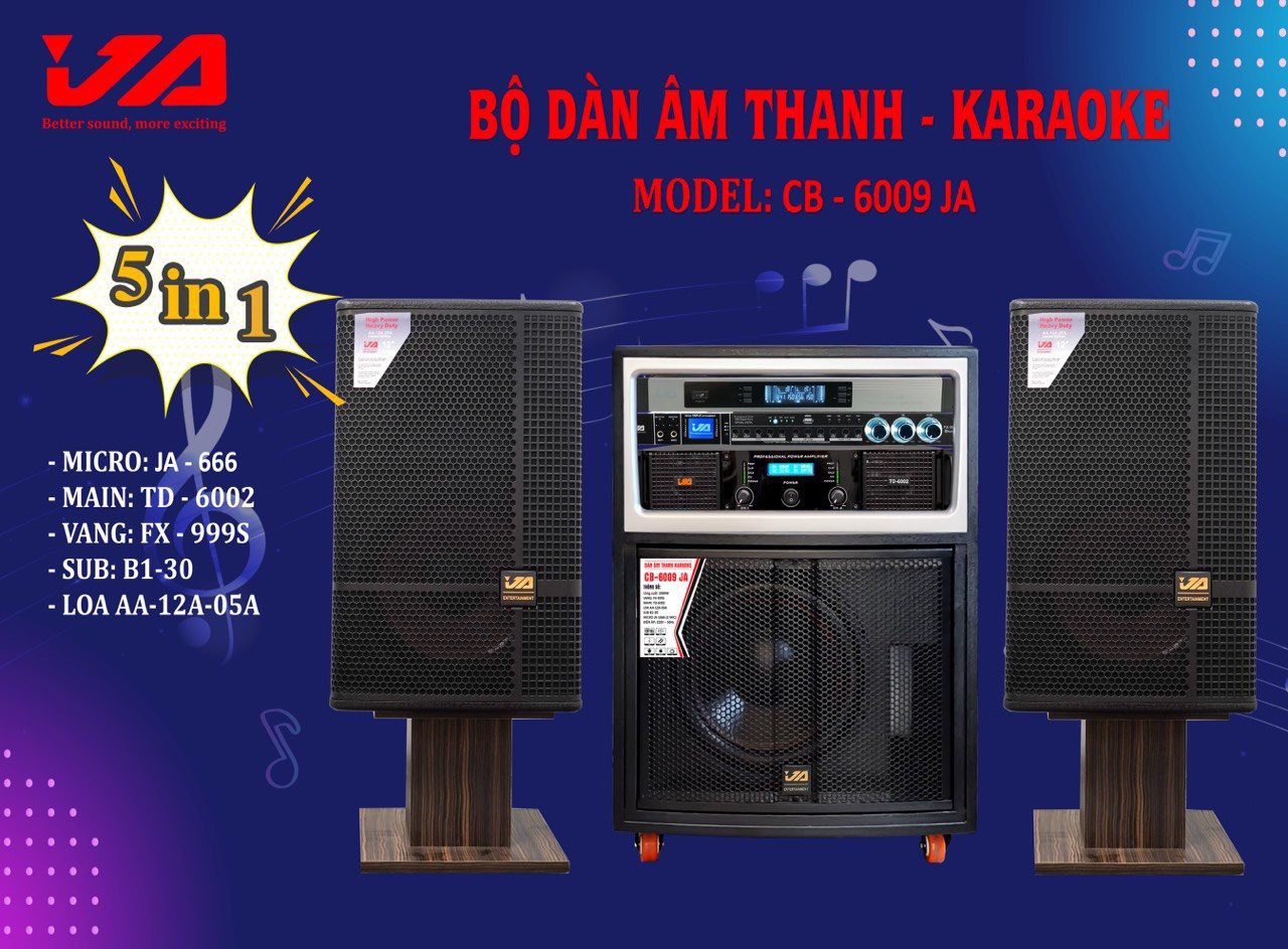 Dàn âm thanh karaoke JA CB-6009 5 in 1