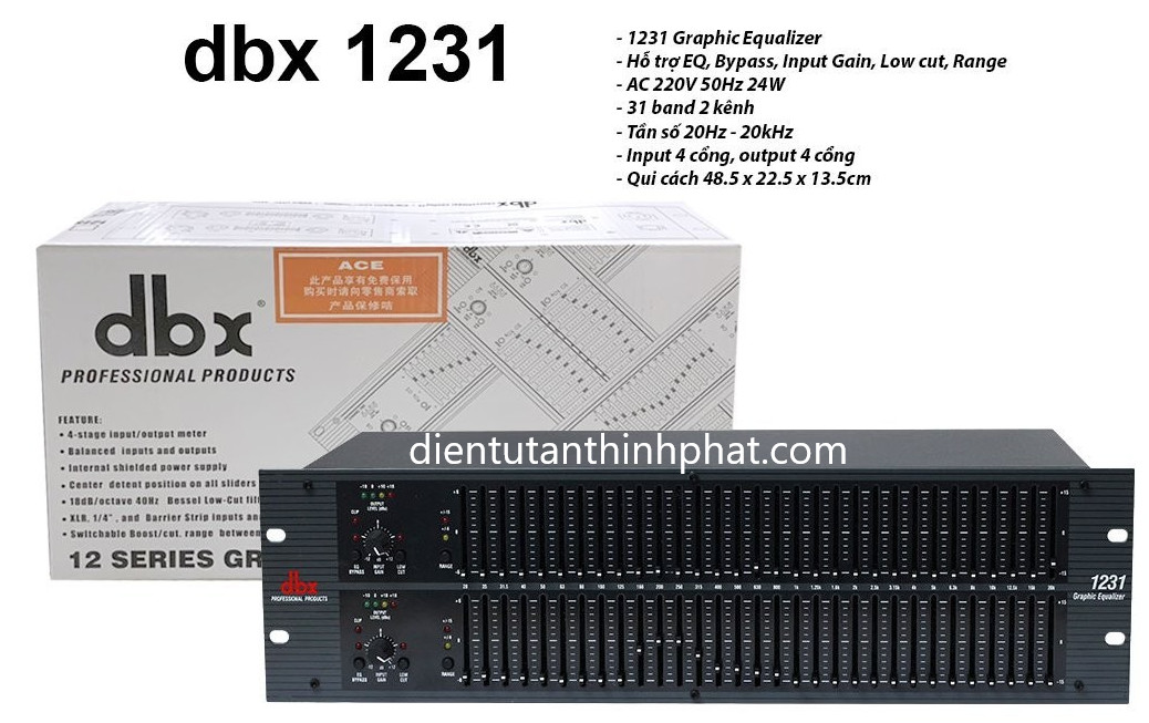 Equalizer dbx 1231 hàng loại 1