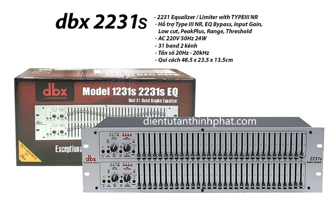 Equalizer dbx 2231s hàng loại 1