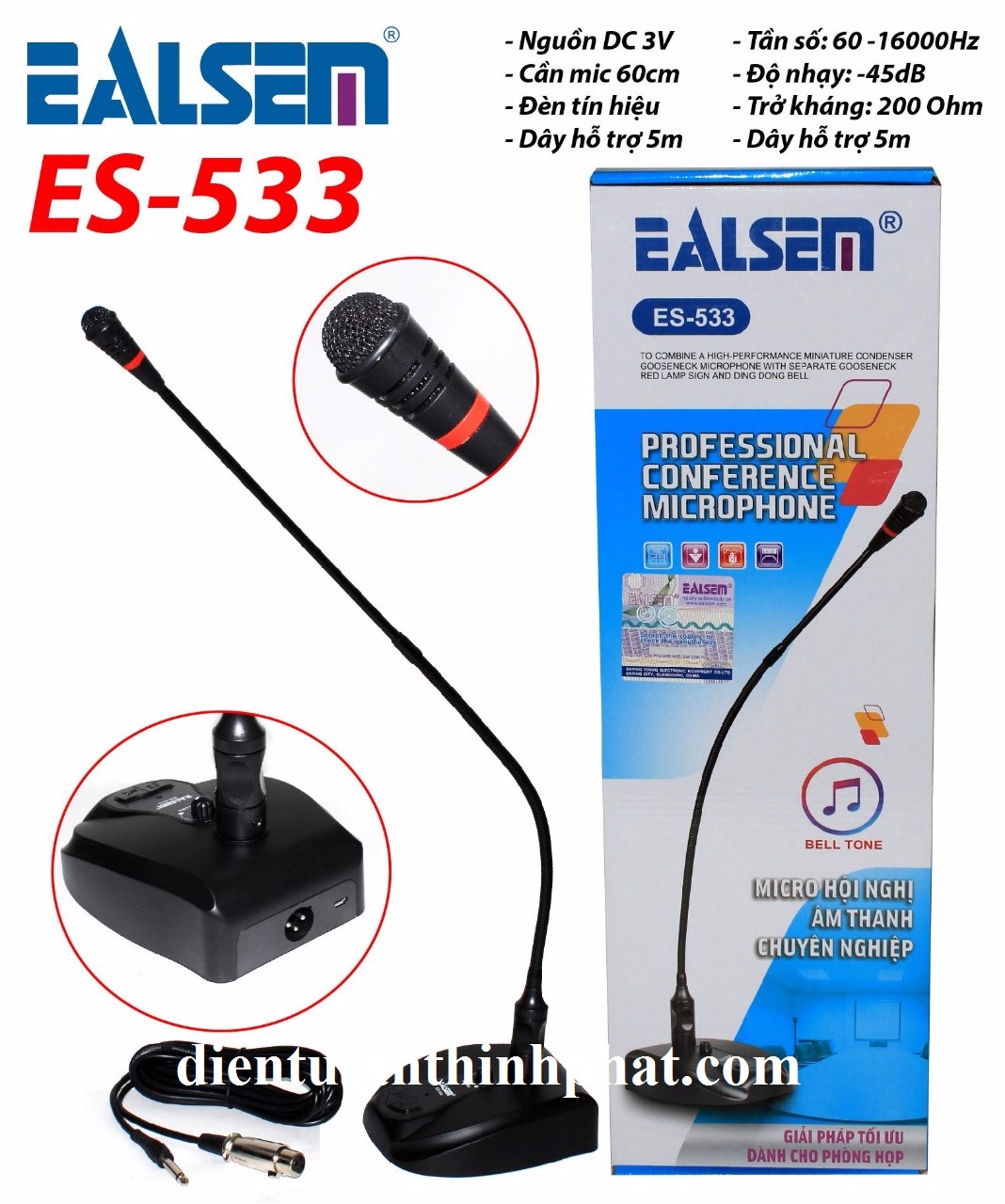 Micro hội nghị ealsem es-533 âm thanh chuyên nghiệp