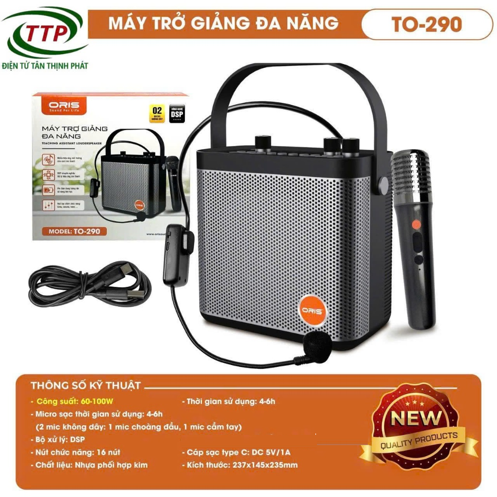 Máy trợ giảng không dây, máy dạy học ORIS TO-290 có bluetooth
