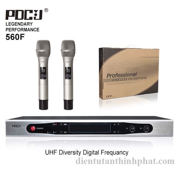 Micro không dây pdcj 560f hàng chính hãng