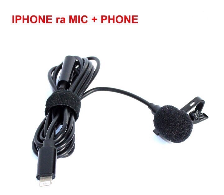 Micro cài áo cho iphone ra mic + phone