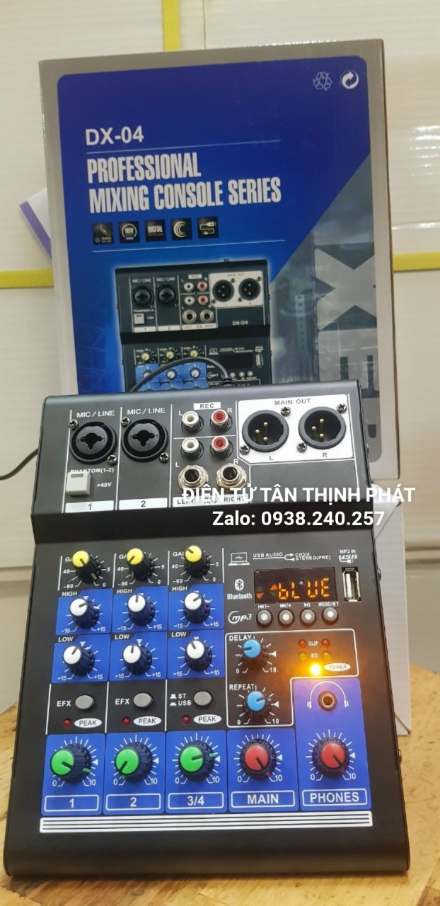 Bàn mixer mini DX-04 có bluetooth và usb