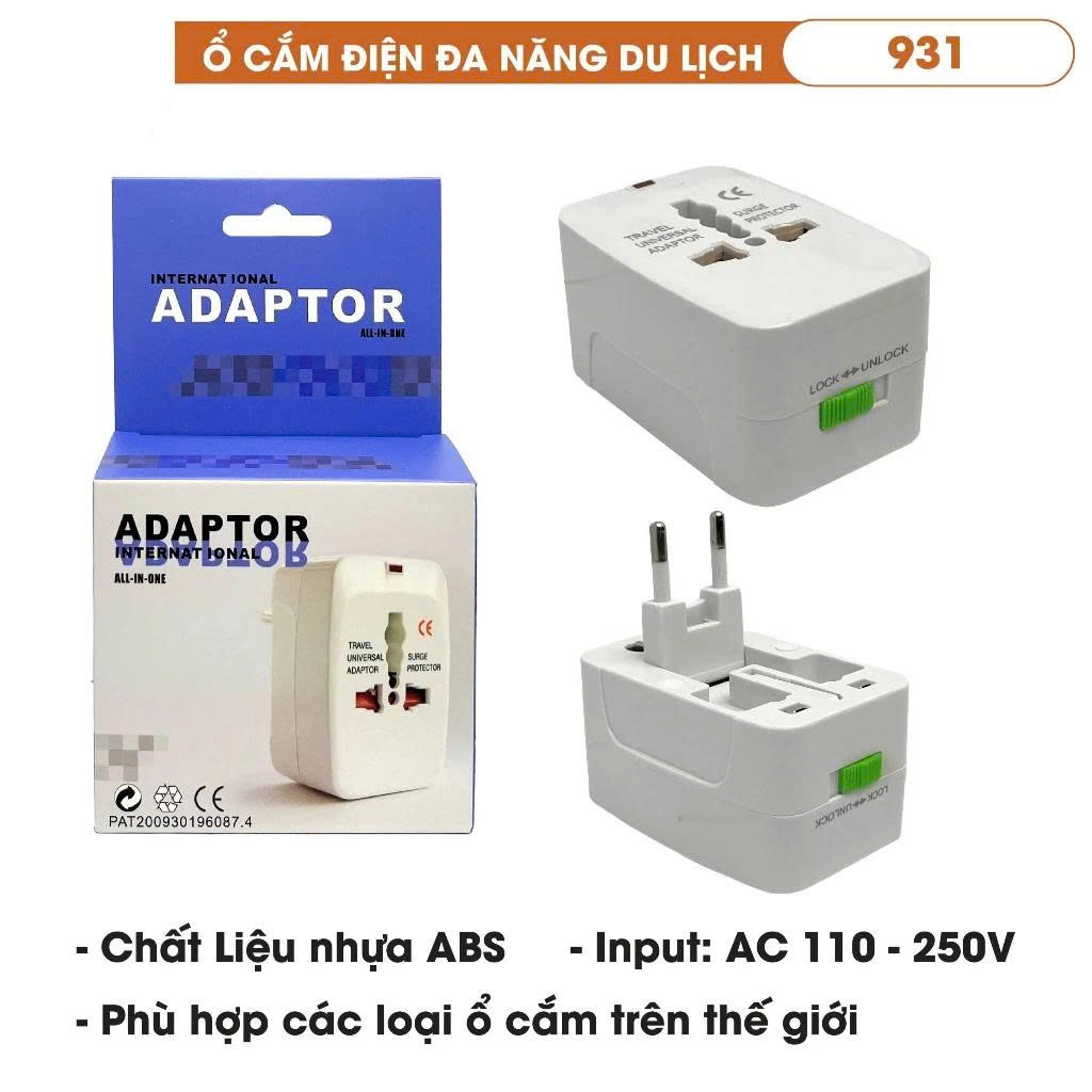 Ổ Cắm Điện Đa Năng Du Lịch 931