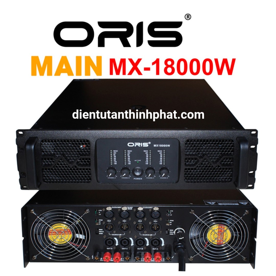 Main đẩy công suất oris MX-18000W 80 sò