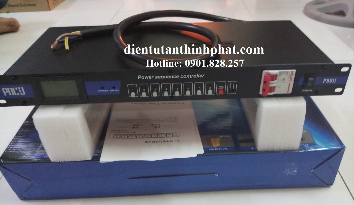 Quản lý nguồn điện pdcj P88II có cầu dao tự động hàng chính hãng