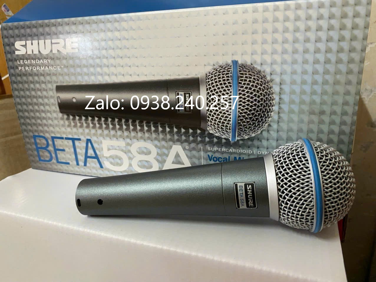 Micro karaoke cầm tay Shure BETA58A cho âm thanh chuyên nghiệp, âm thanh phòng thu, sân khấu