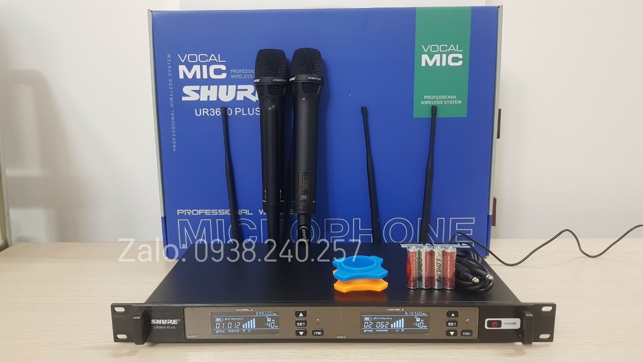  Micro không dây karaoke shure UR3600 PLUS hàng loại 1 chuẩn cao cấp
