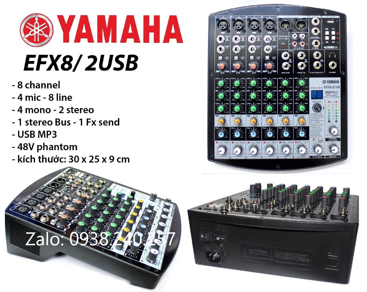 Mixer yamaha efx8- 2 usb